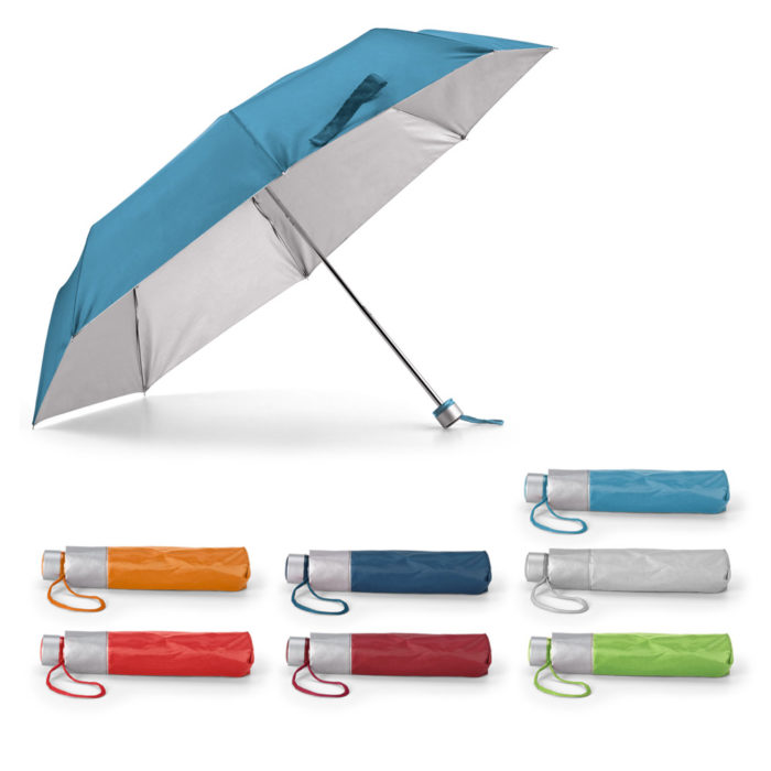 TIGOT. Kokoontaittuva sateenvarjo omalla logolla