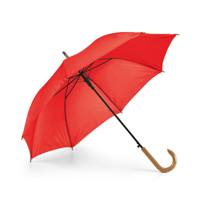 PATTI sateenvarjo painatuksella punainen