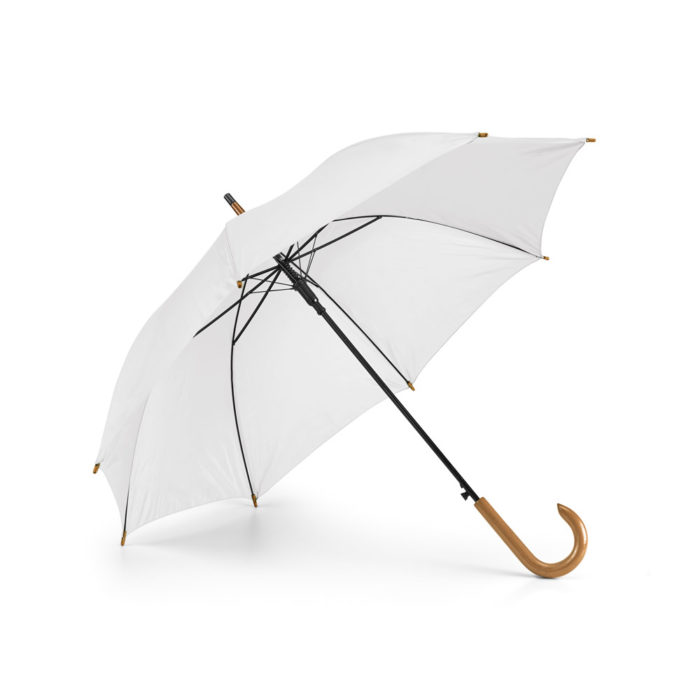 PATTI sateenvarjo painatuksella valkoinen