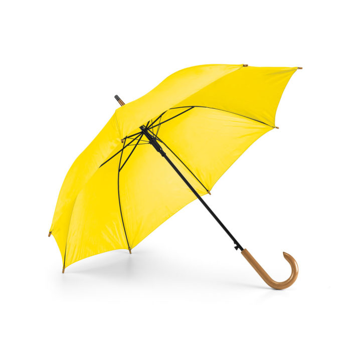 PATTI sateenvarjo painatuksella keltainen